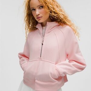 NEW w/ tags lululemon oversized half zip hoodie- strawberry milkshake